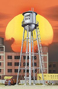 Walthers Cornerstone City Water Tower - Built-ups HO SCALE (Silver)