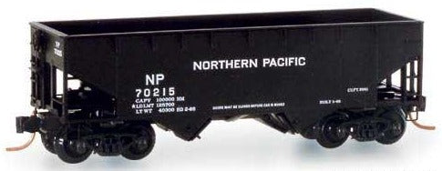 N Scale - Micro-Trains - 55080 - Open Hopper, 2-Bay, Offset Side - Northern Pacific - 70215