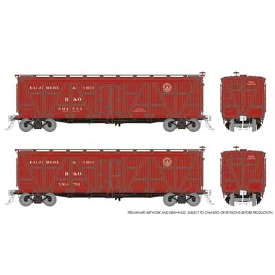 Rapido Trains Inc FGE Class R7 Wood Reefer 2-Pack - Ready to Run