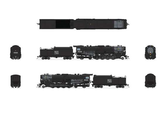 Broadway Limited Imports Class T1a 2-8-4 Berkshire with 4-Axle Tender - Paragon 4 DCC SOUND