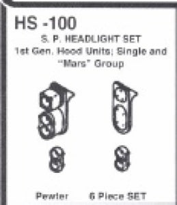 HO S.P. Headlight Set, 6 piece set