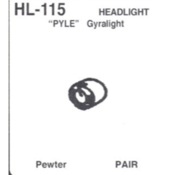 Details West 115 - Headlight Pyle Gyralight pr - HO Scale