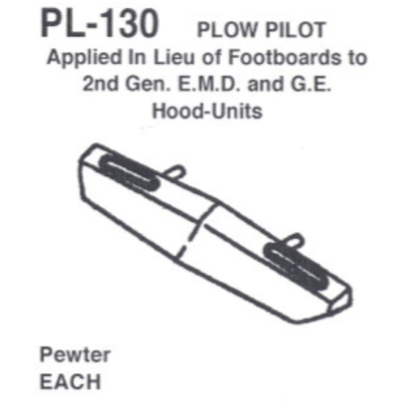 Details West 130 - Plow Pilot 2nd Generator Hood Units - HO Scale