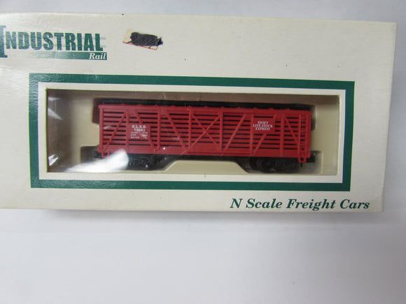 N Scale Industrial Rail Cattle Car Swift Live Stock Express