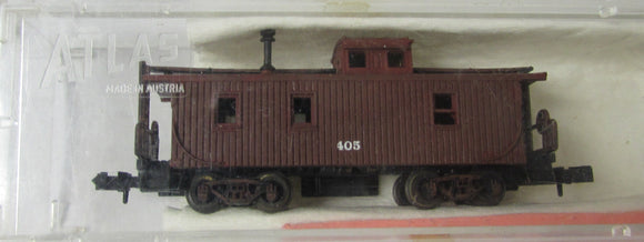 Atlas N scale Unmarked Wood Caboose / No Roadname