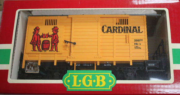 LGB 4034 G Scale Cardinal Beer Car