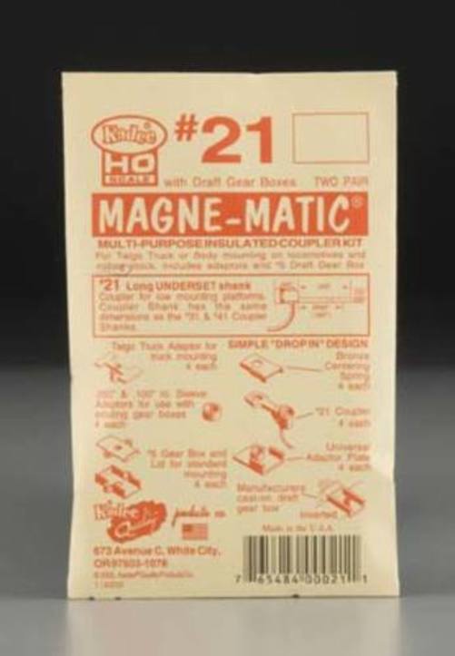 Kadee #21 Plastic Shank Plastic-Shank Coupler - Kit - Long Underset - Magne-Matic(R)
