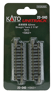 Kato USA Inc Straight Roadbed Track Section - Unitrack