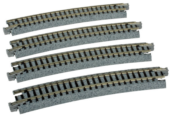 Kato USA Inc Curved Roadbed Track Section 15-Degree, 19