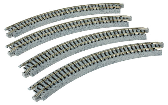 Kato USA Inc Curved Roadbed Track Section 45-Degree, 8-1/2