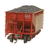 Kadee Quality Products 50-Ton AAR Standard Offset 2-Bay Open Hopper w/Coal Load - Ready to Run