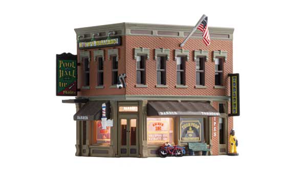 Corner Emporium - Built-&-Ready(R) Landmark Structures(R) -- Assembled - 2-5/16 x 1-1/2" 5.86 x 3.81cm