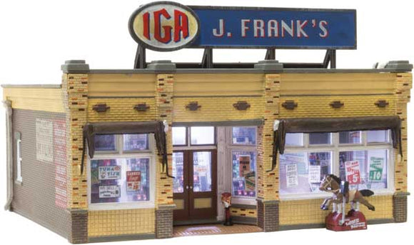 Woodland Scenics J. Frank's Grocery - Built & Ready(R) Landmark Structures(R)