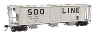 WalthersMainline 50' Pullman-Standard PS-2 2893 3-Bay Covered Hopper (Different Roads)