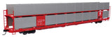 WalthersMainline 89' Flatcar w/Bi-Level Shielded Auto Rack - (Different Roads)