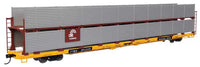 WalthersMainline 89' Flatcar w/Bi-Level Shielded Auto Rack - (Different Roads)