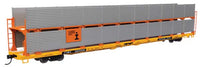 WalthersMainline 89' Flatcar w/Bi-Level Shielded Auto Rack - (Different Roads)