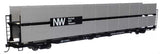 WalthersMainline 89' Flatcar w/Bi-Level Shielded Auto Rack - (Different Roads)