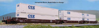 Kato USA Inc Gunderson MAXI-IV 3-Unit Well Car with 6 53' Containers