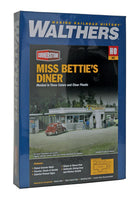 Walthers Cornerstone Miss Bettie's Diner HO scale