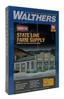 Walthers Cornerstone State Line Farm Supply HO Scale Kit