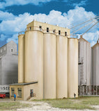 Walthers Cornerstone Modern Grain Head House w/Silos - HO Scale Kit