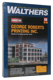Walthers Cornerstone George Roberts Printing Company HO Scale Kit