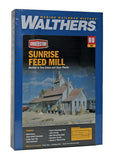 Walthers Cornerstone Sunrise Feed Mill HO Scale Kit