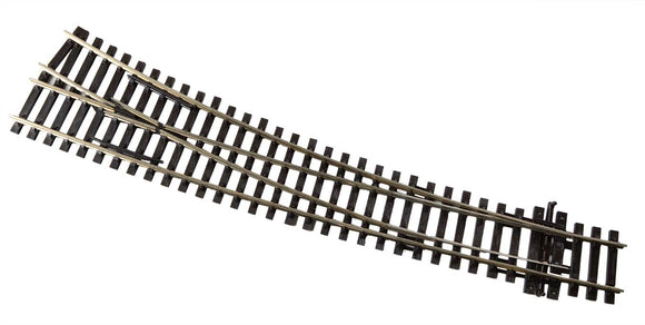 Peco HO Scale Code 100 Curved Double Radius Turnout - Streamline