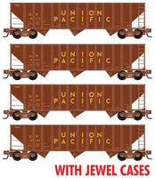 Micro Trains Line 100-Ton 3-Bay Ribside Open Hopper w/Load 4-Pack