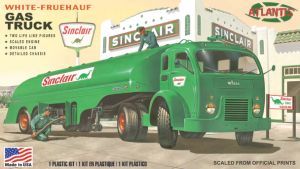 Atlantis Models White Fruehauf Gas Truck Sinclair US Army NEW GLASS Plastic Model kit 1/48