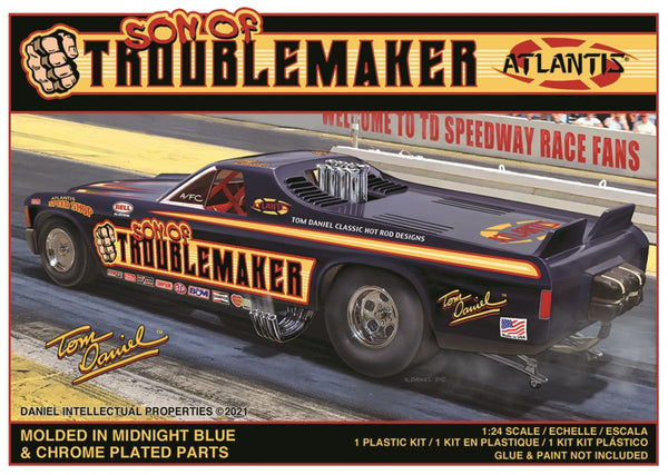 Atlantis Models Tom Daniel Son of Troublemaker Funny Car 1/24 Made in the USA