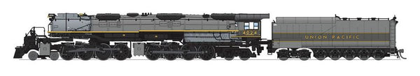 BLI UP Big Boy #4024 2-Tone Gray & Yellow DC/DCC Sound/Smoke N scale