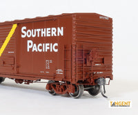 Southern Pacific (SP) Brown Repaint 1968+ SP 40′ Boxcar Rebuild w/ 10′ Door