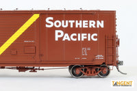 Southern Pacific (SP) Brown Repaint 1968+ SP 40′ Boxcar Rebuild w/ 10′ Door