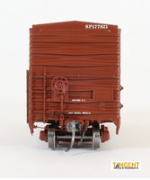 Southern Pacific (SP) Brown Repaint 1968+ SP 40′ Boxcar Rebuild w/ 10′ Door