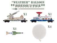 Lionel Weather Balloon Defense Car Set - 3-Rail -PRE ORDER-