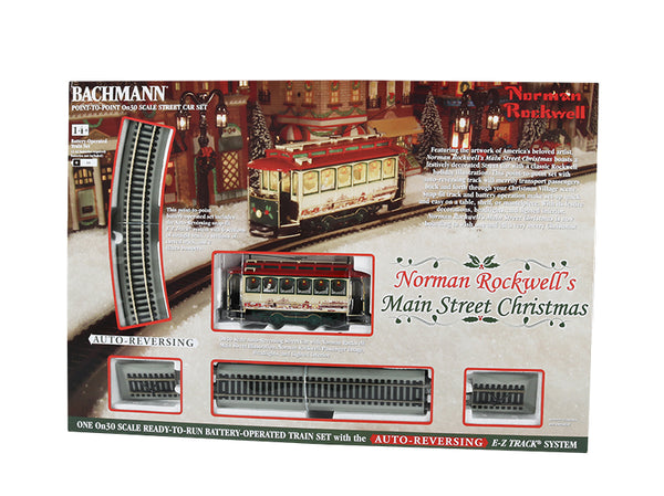 Bachmann NORMAN ROCKWELL'S MAIN STREET CHRISTMAS (BATTERY OPERATED) On30