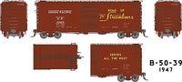 Rapido Trains Inc UP Class B-50-39 40' Boxcar 6-Pack - Ready to Run