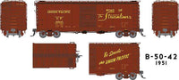 Rapido Trains Inc UP Class B-50-39 40' Boxcar 6-Pack - Ready to Run (1951)