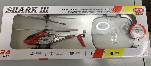 IMEX Shark 3, 3 channel Helicopter w/3.7v Battery