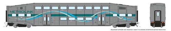 Rapido Trains Inc Bi-Level Commuter Coach - Ready to Run
