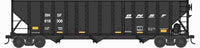 Bowser N Scale 100-Ton 3-Bay Open Hopper with Coal Load (Different Roads)