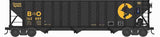 Bowser N Scale 100-Ton 3-Bay Open Hopper with Coal Load (Different Roads)