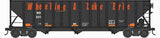 Bowser N Scale 100-Ton 3-Bay Open Hopper with Coal Load (Different Roads)