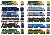 Rapido Trains Inc EMD GP38 DC - DIFFERENT ROAD NAMES AND NUMBERS -HO SCALE DCC READY