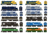 Rapido Trains Inc EMD GP38 DC - DIFFERENT ROAD NAMES AND NUMBERS -HO SCALE DCC READY