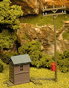 Atlas Model Railroad Co. Telephone Shanty & Pole