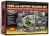 Woodland Scenics N Scale Town & Factory Building Set