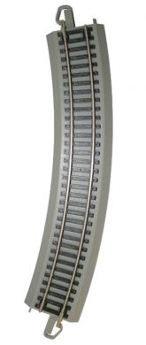 Bachmann EZ Track 18" RADIUS CURVED (NICKEL SILVER W/ GRAY ROADBED) HO scale